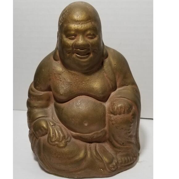 Laughing Buddha Heavy stone or ceramic 5.1304 - Picture 1 of 16
